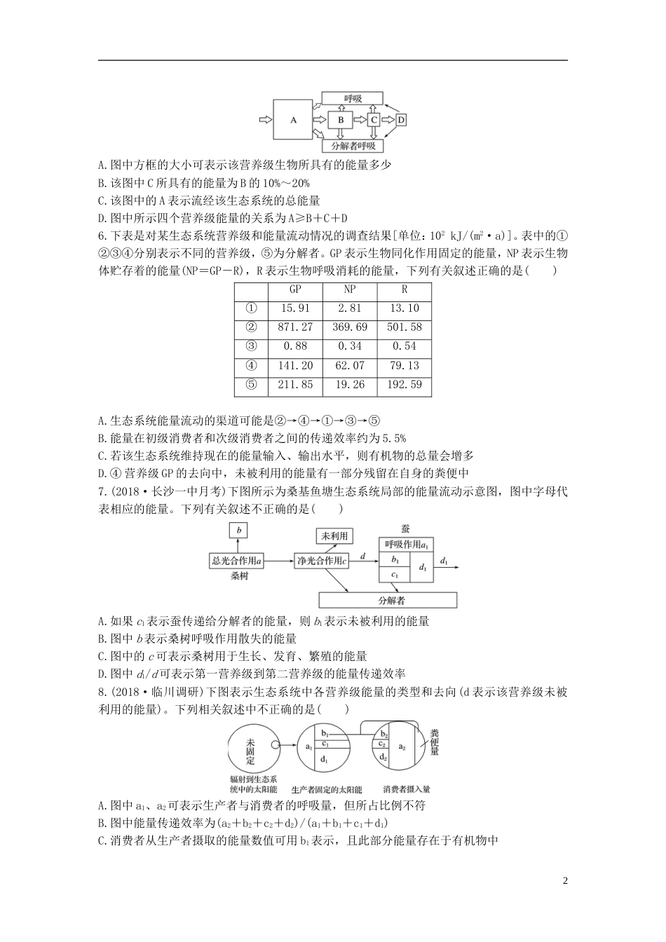 高考生物一轮复习精选提分练68苏教_第2页