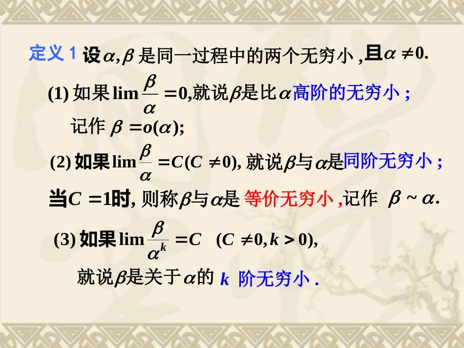 大一微积分上册的定义、公式、定理[共28页]_第1页