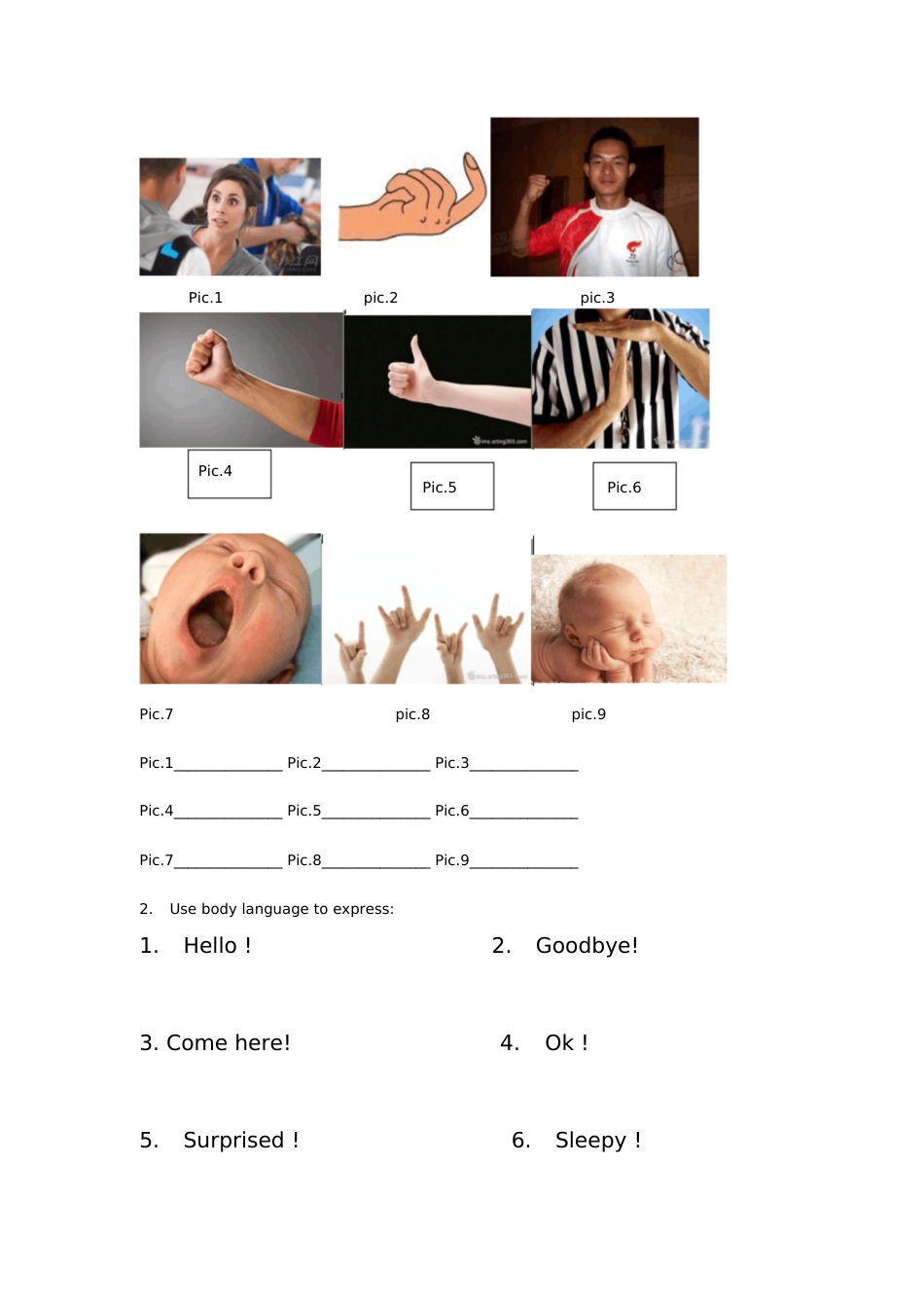 bodylanguage导学案[共4页]_第2页