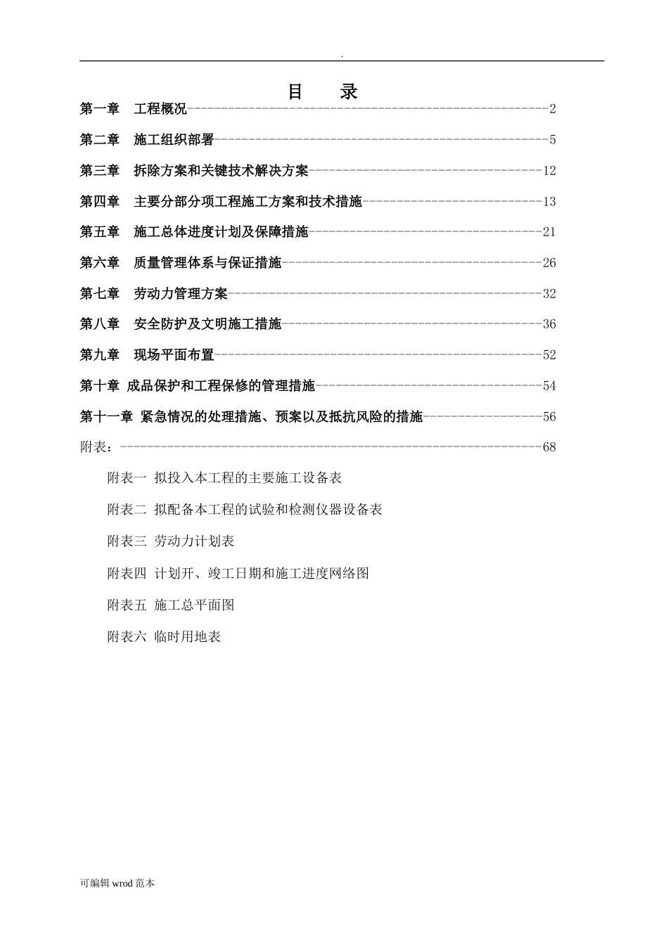 拆除施工组织设计方案[共66页]_第1页