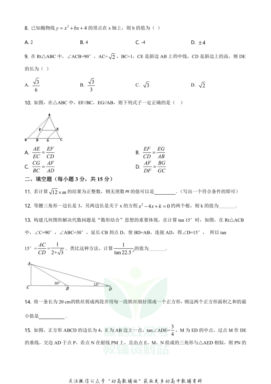 45华师版·河南省南阳市期末_第2页