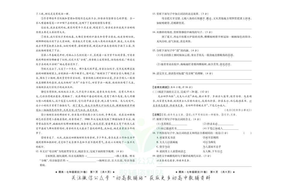 22.陕西省铜川市耀州区期末_第3页