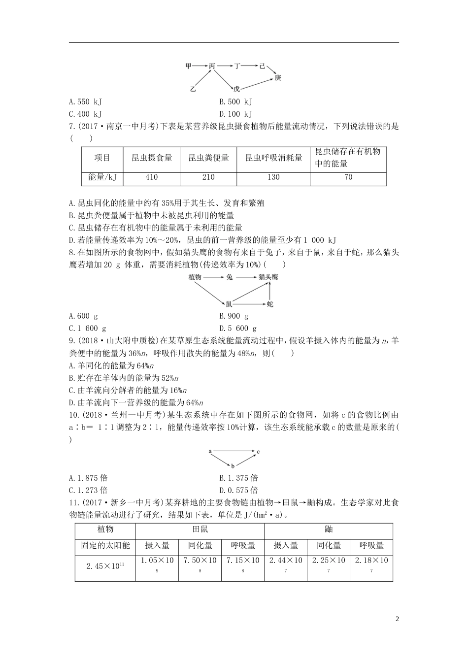 高考生物一轮复习精选提分练69苏教_第2页