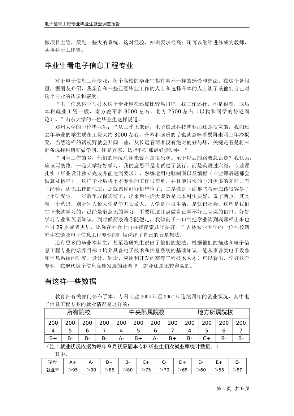 电子信息工程专业毕业生就业调查报告[共7页]_第3页
