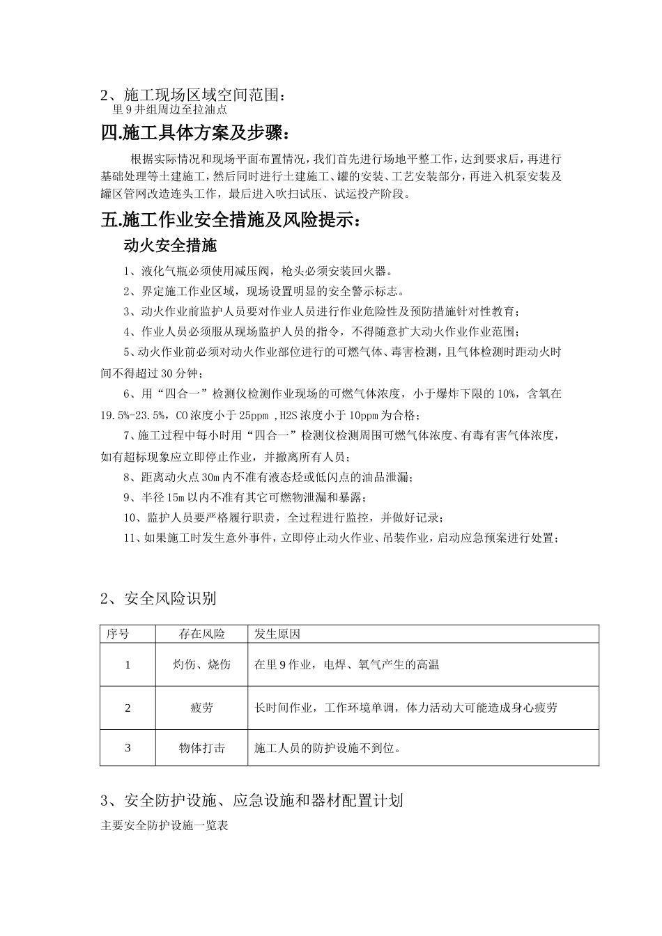 动火作业施工方案[共7页][共7页]_第3页