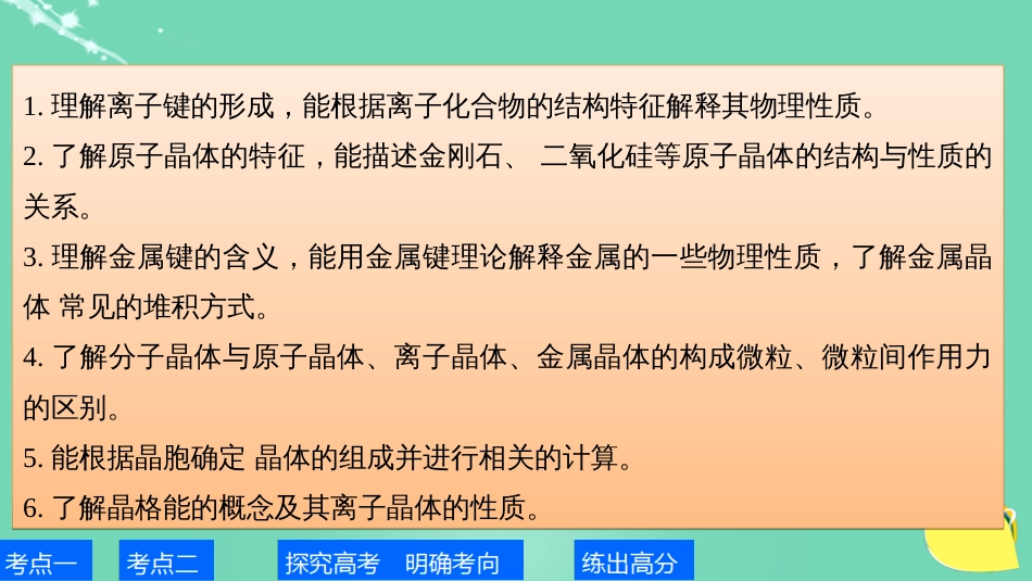 高考化学一轮复习 第12章 物质结构与性质（选考）第41讲 物质的聚集状态与物质性质课件 鲁科版_第2页