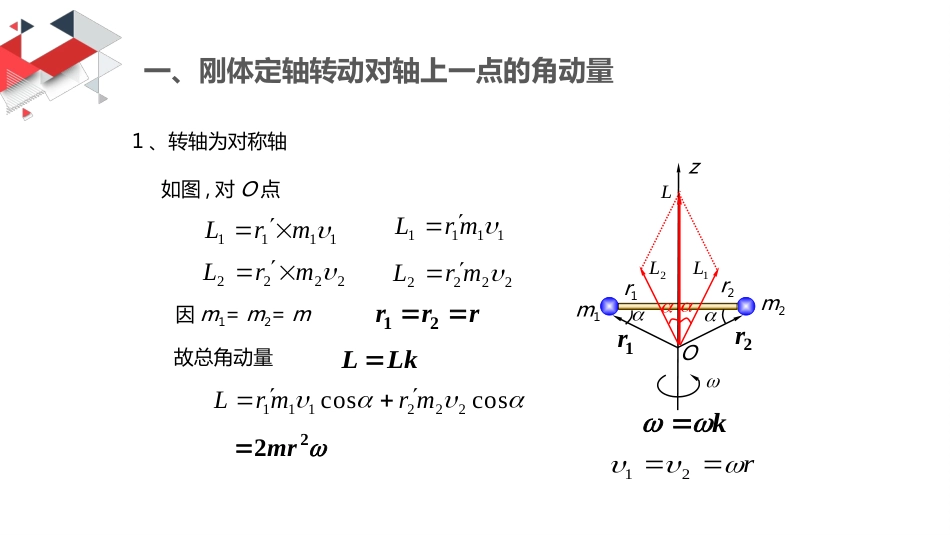 (25)--6.3 刚体定轴转动的角动量和转动惯量_第2页