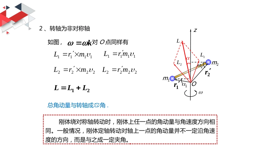 (25)--6.3 刚体定轴转动的角动量和转动惯量_第3页