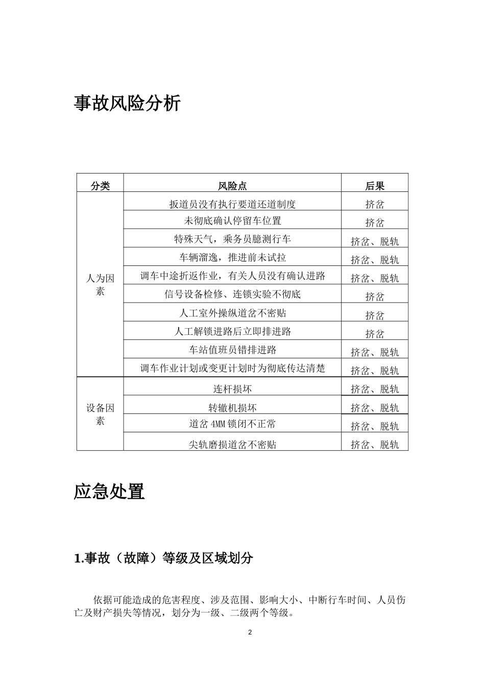 城市轨道交通挤岔脱轨应急预案[共9页]_第2页