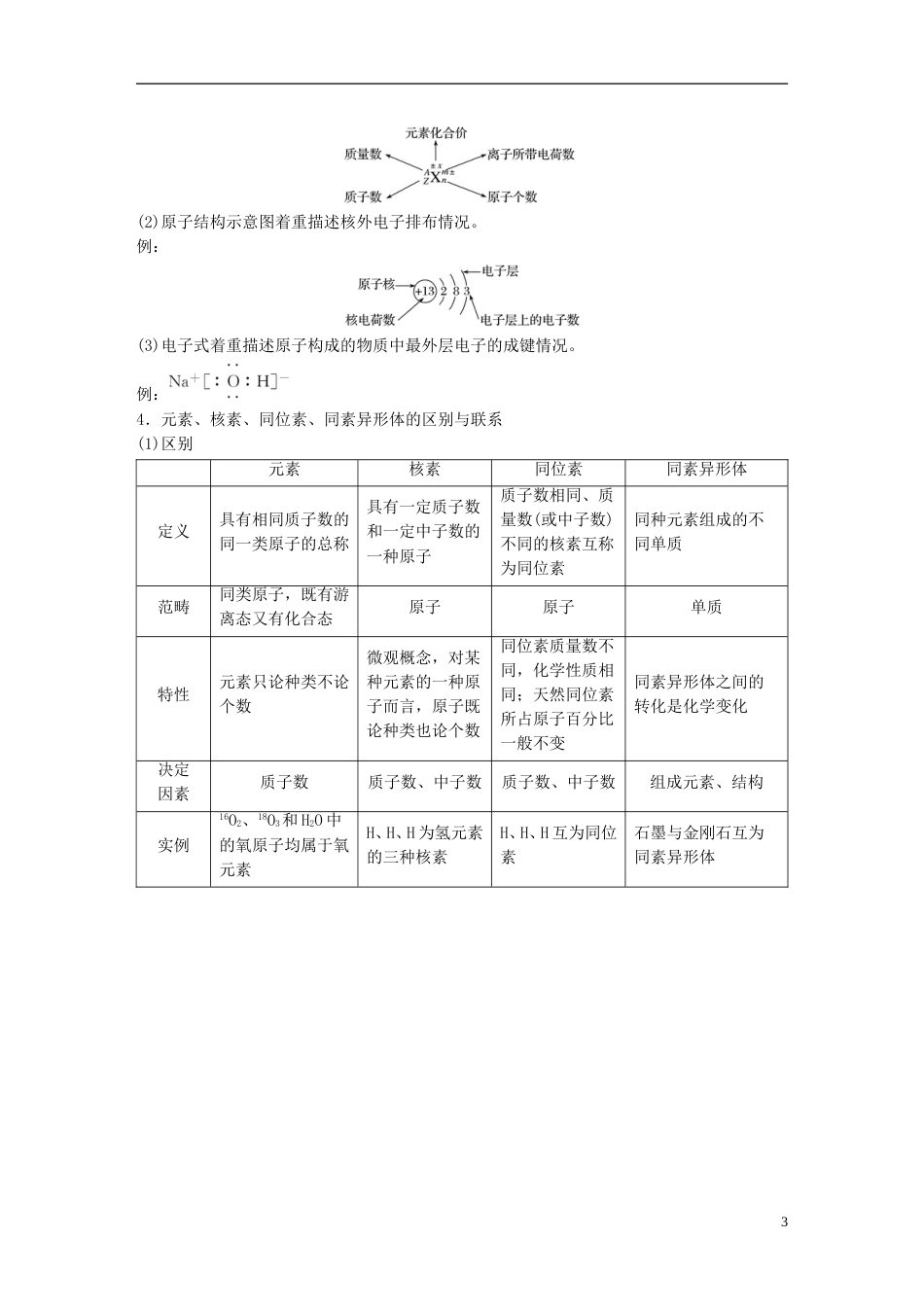 高考化学二轮复习第一编基本概念与理论专题五原子结构化学键元素周期律和元素周期表学案_第3页