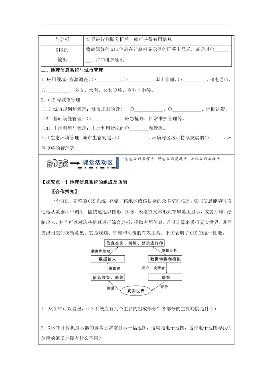 高中地理第三章地理信息技术应用地理信息系统及其应用学案湘教必修_第2页