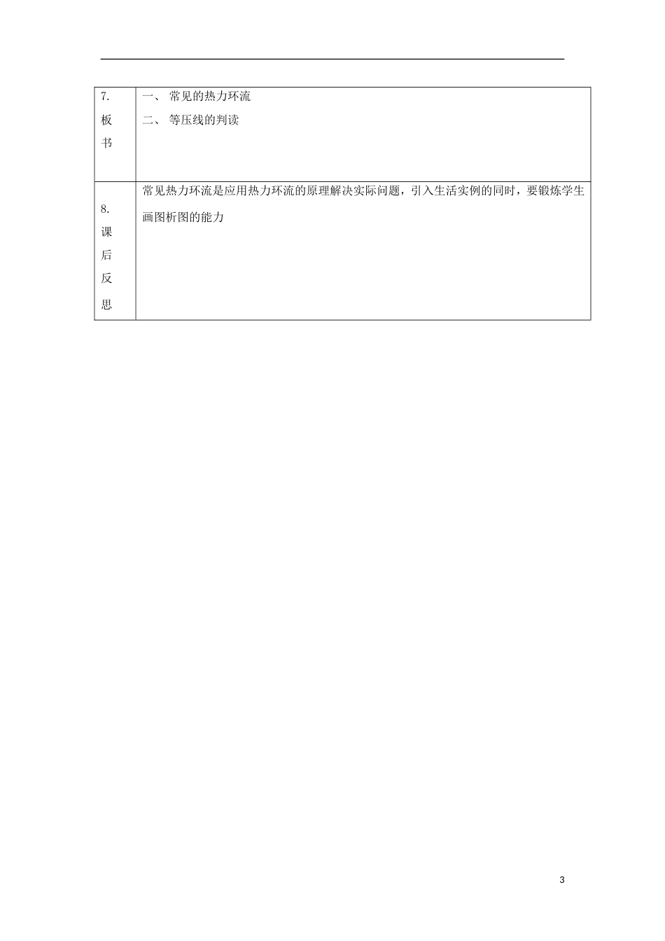 高中地理第二章地球上的大气冷热不均引起大气运动时教案新人教必修_第3页