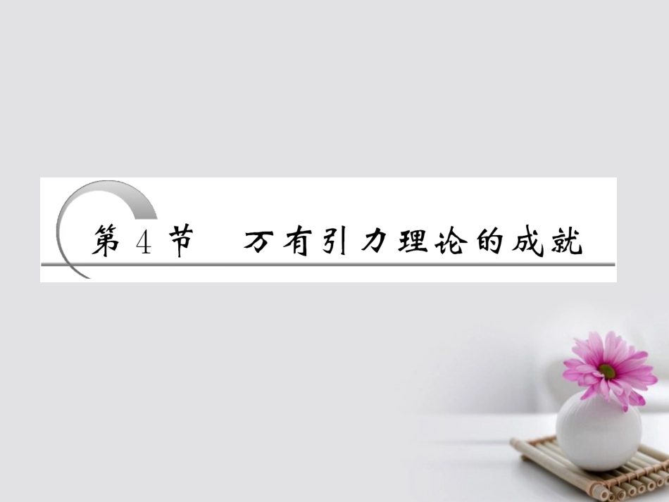 高中物理 第六章 万有引力与航天 第4节 万有引力理论的成就课件 新人教版必修_第3页