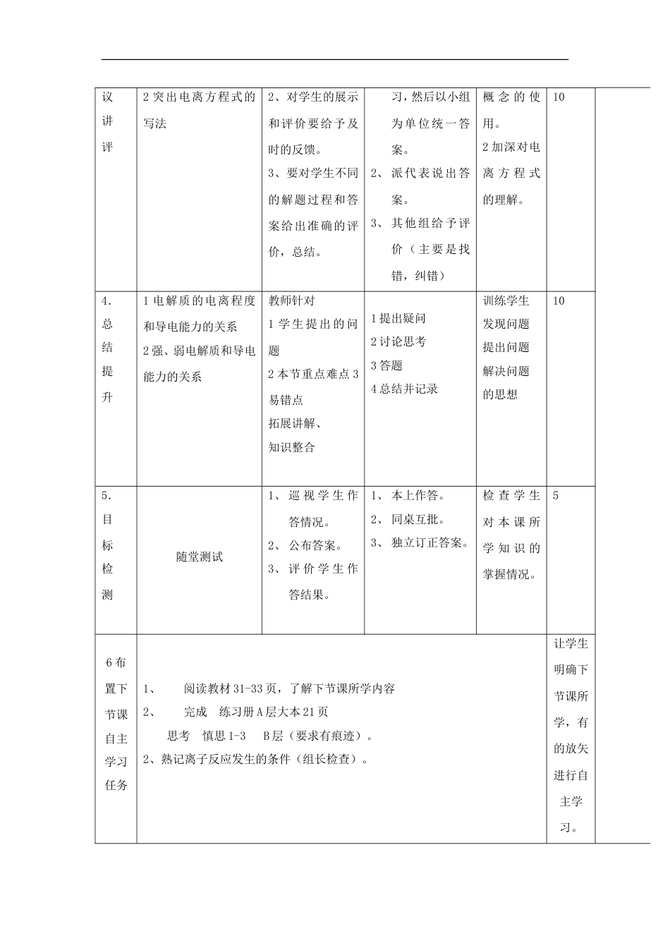 高中化学第二章化学物质及其变化水溶液中的电离时习题课教案新人教必修_第2页