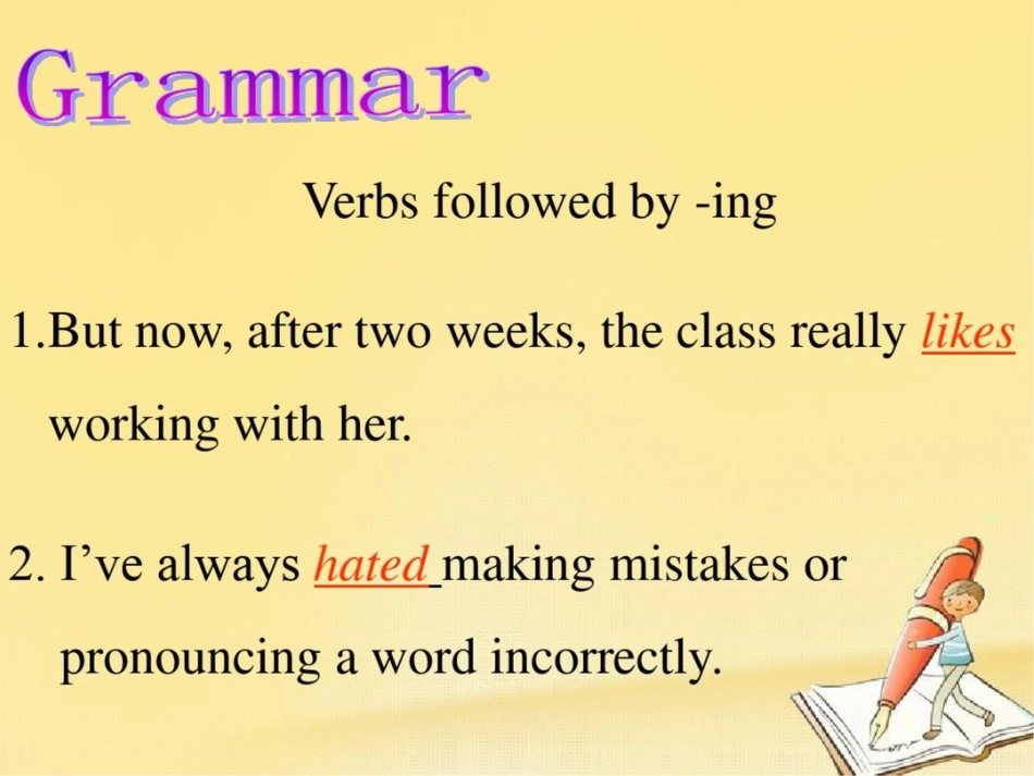 2017-2018学年高中英语Module2MyNewTeachersGrammar课件_第2页