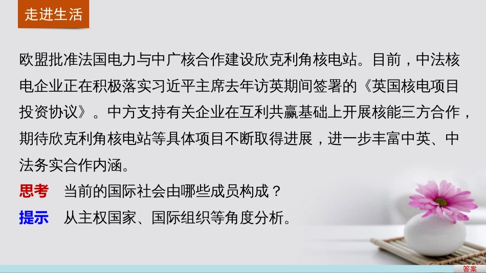 高中政治 8.1 国际社会的主要成员 主权国家和国际组织课件 新人教版必修_第2页