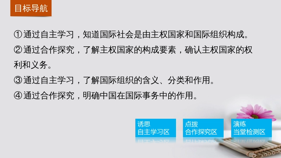 高中政治 8.1 国际社会的主要成员 主权国家和国际组织课件 新人教版必修_第3页