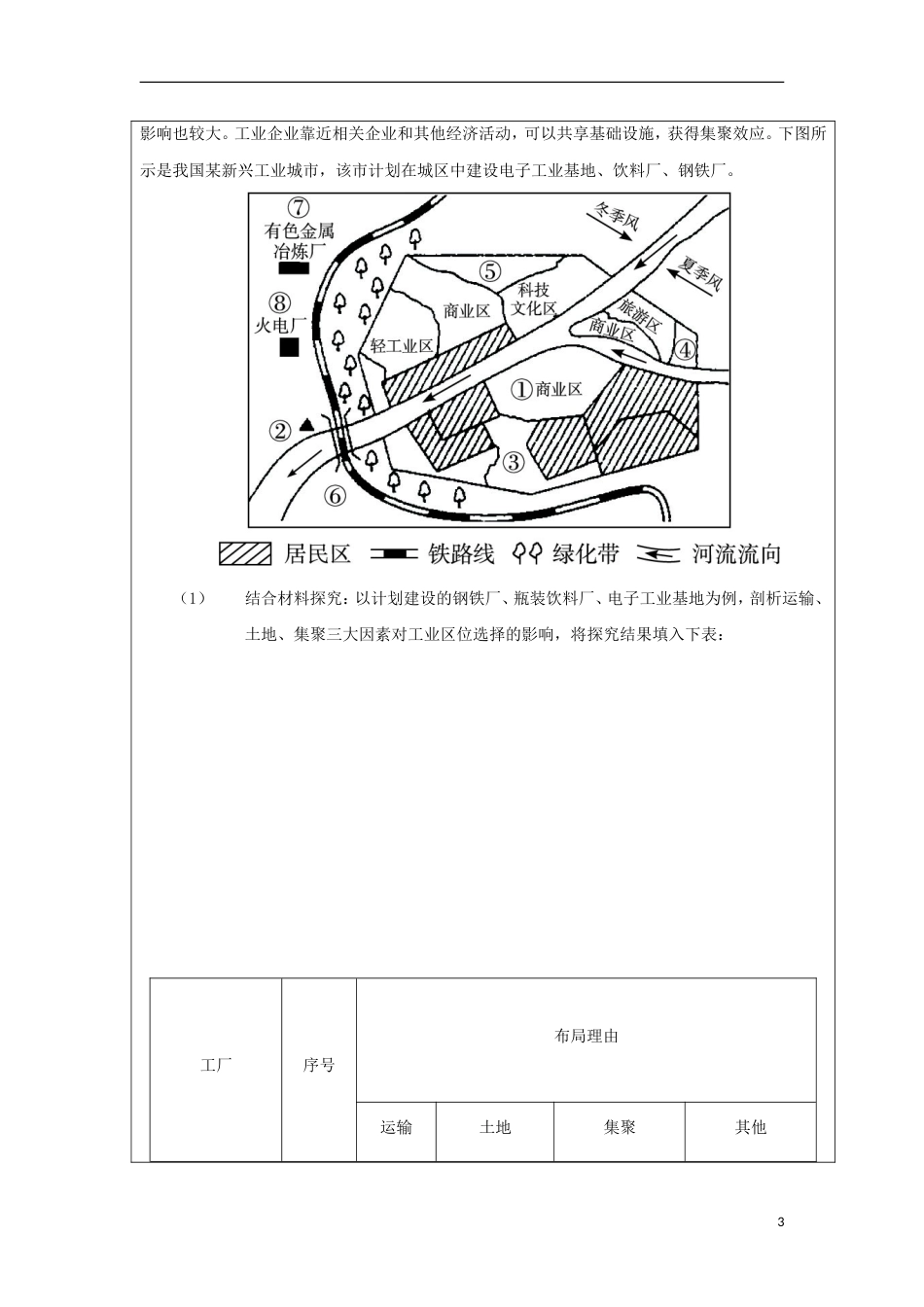 高中地理第三章域产业活动交通运输布局及其对域发展的影响时学案湘教版必修_第3页