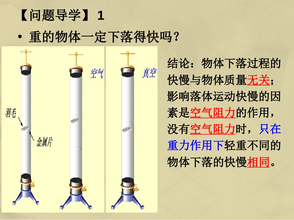 高中物理 2.52.6 自由落体运动课件1 新人教版必修_第2页