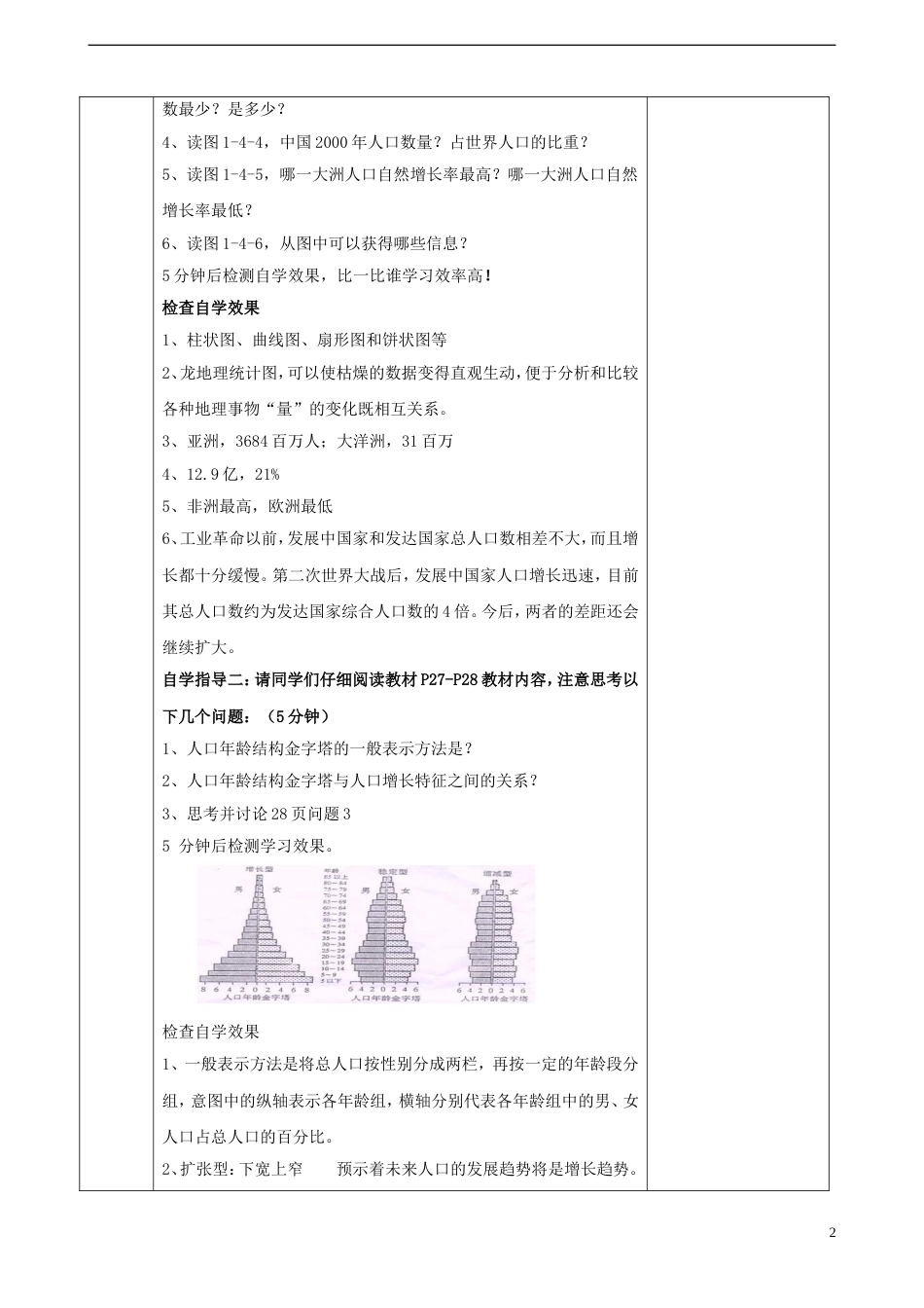 高中地理第一单元人口与地理环境单元活动学用地理统计图教案鲁教版必修2_第2页