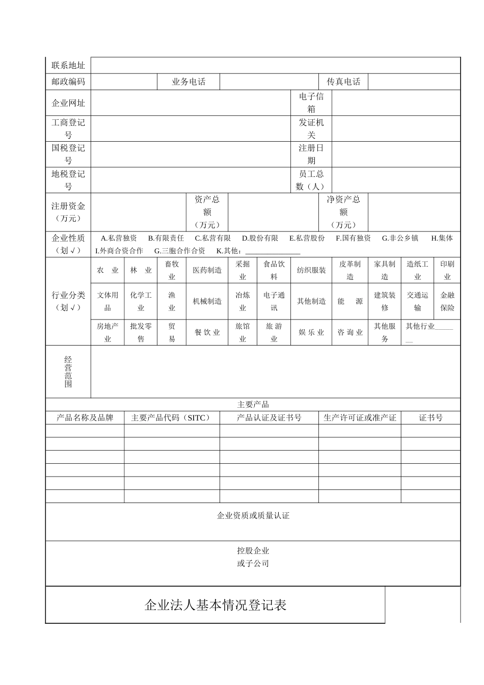 工商联入会申请表[共4页]_第2页