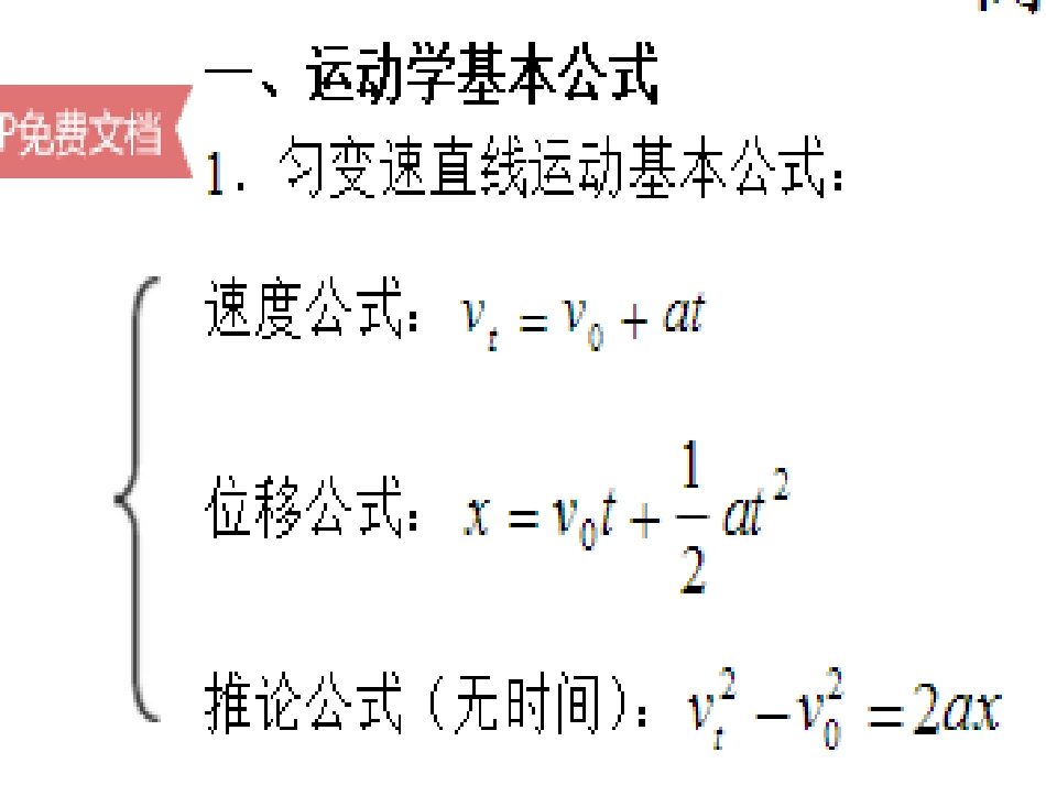 高中物理学考复习知识点和公式资料_第2页