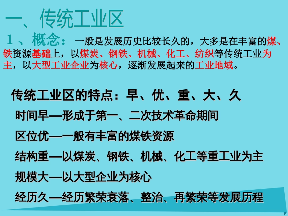 高中地理 4.3 传统工业区与新工业区课件1 新人教版必修_第3页