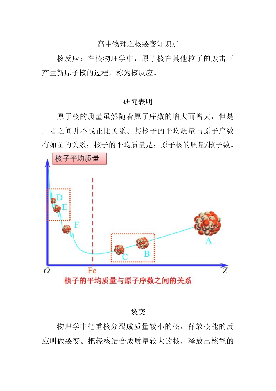 高中物理之核裂变知识点_第1页