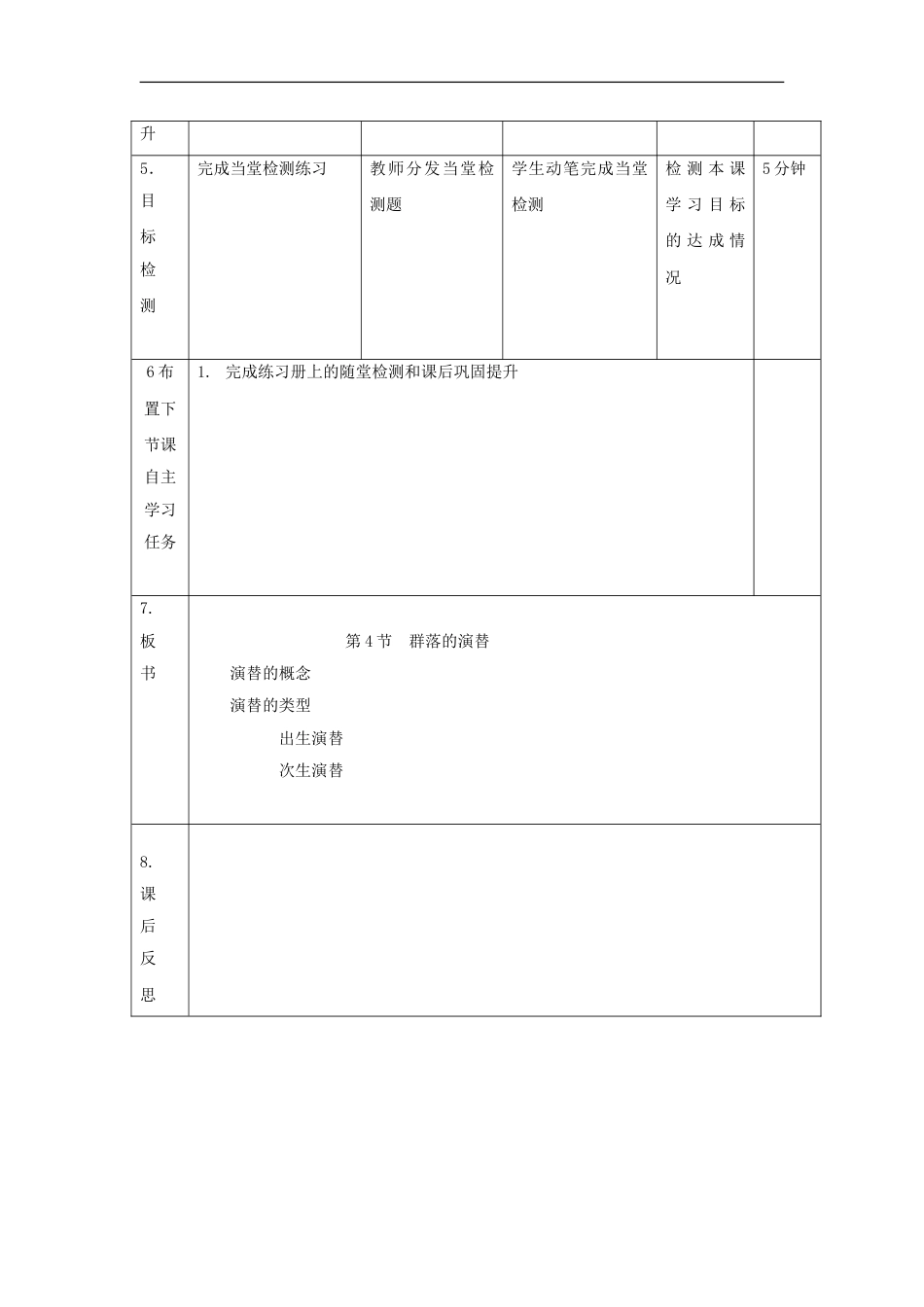 高中生物第四章种群和群落群落的演替教案新人教必修_第2页
