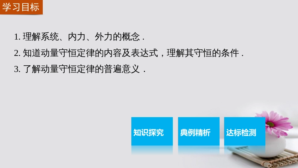 高中物理 16.3 动量守恒定律课件 新人教版选修35_第2页