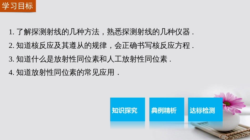 高中物理 19.3 探测射线的方法 19.4 放射性的应用与防护课件 新人教版选修35_第2页