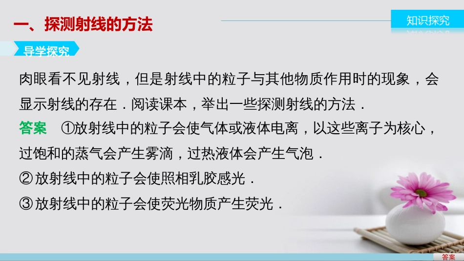 高中物理 19.3 探测射线的方法 19.4 放射性的应用与防护课件 新人教版选修35_第3页