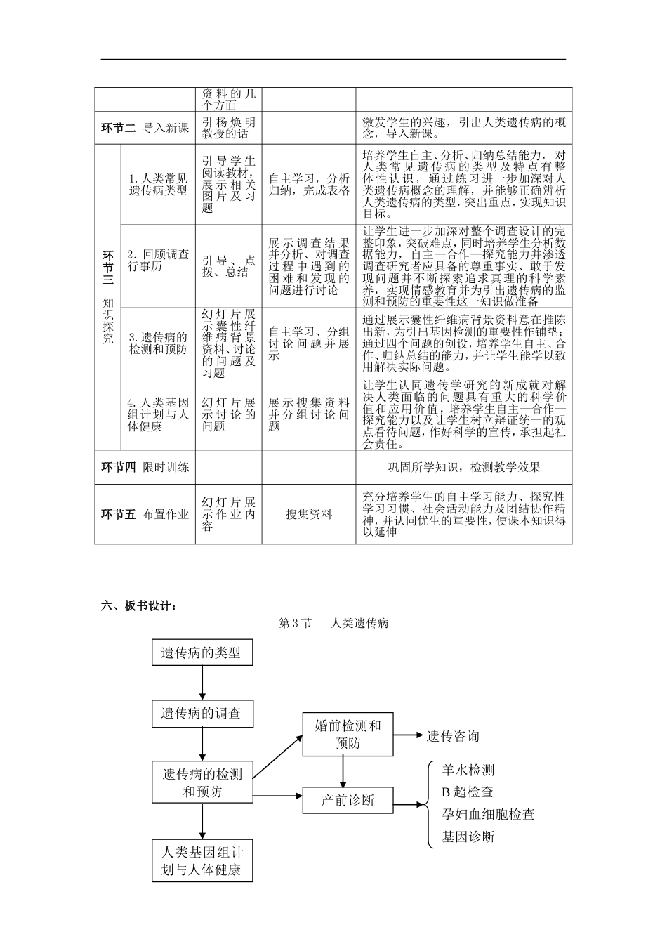 高中生物第五章基因突变及其他变异人类遗传病教案新人教必修_第2页