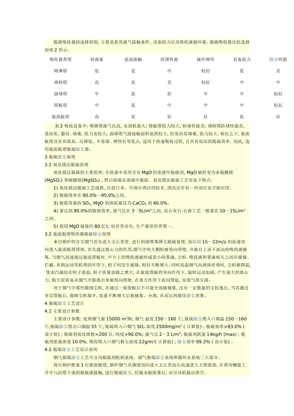 锅炉烟气除尘脱硫工程工艺设计精_第2页