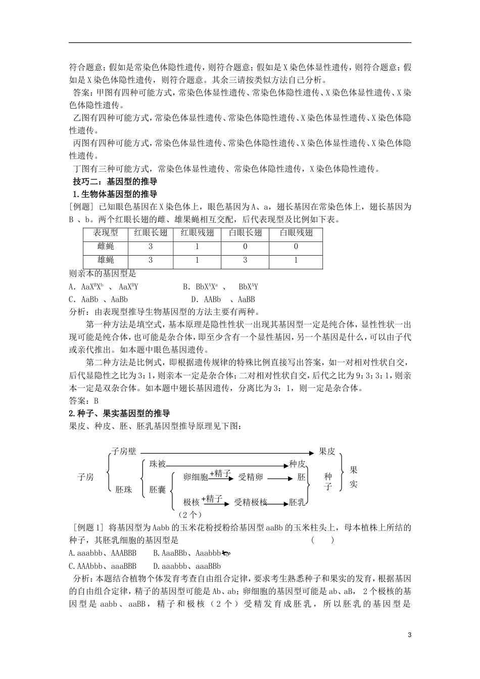 高中生物第三册第8章遗传与变异8.1遗传规律素材（2）沪科版_第3页