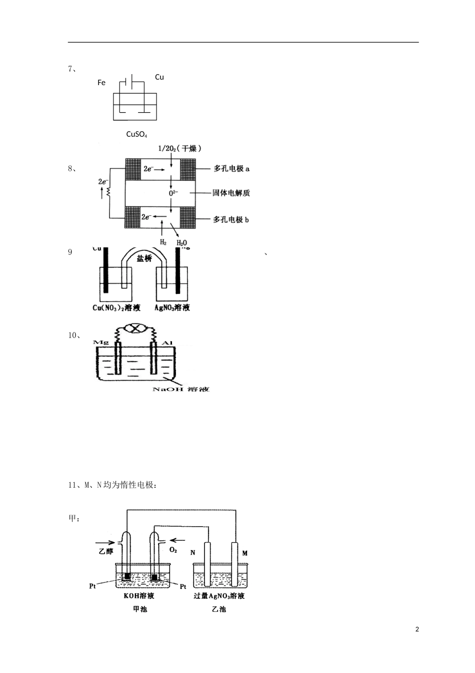 高中化学第章化学反应与能量转化电能转化为化学能时复习讲练鲁科选修_第2页