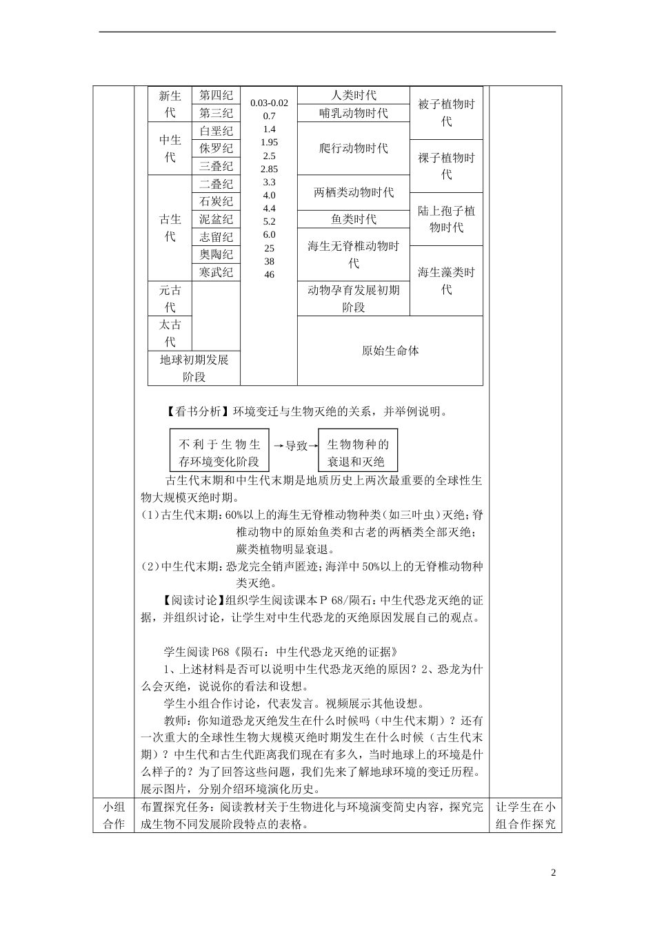 高中地理第三章自然环境地理的整体性与差异性3.1自然地理要素变化与环境变迁教案湘教版必修1_第2页