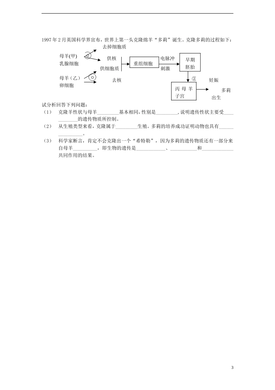 高中生物第二单元细胞的自我保障第二章细胞中的核酸第二节核酸与细胞核学案中图版必修1_第3页