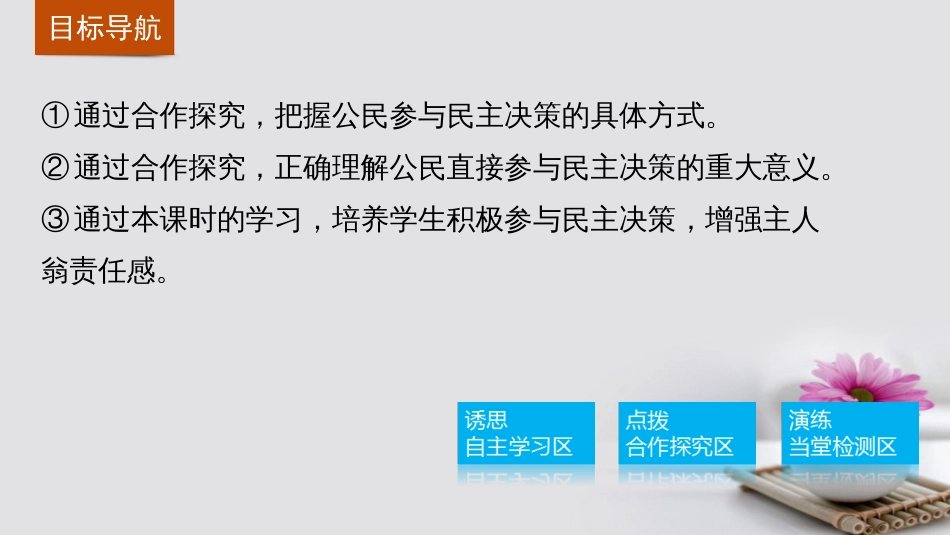 高中政治 2.2 民主决策 作出最佳选择课件 新人教版必修_第3页