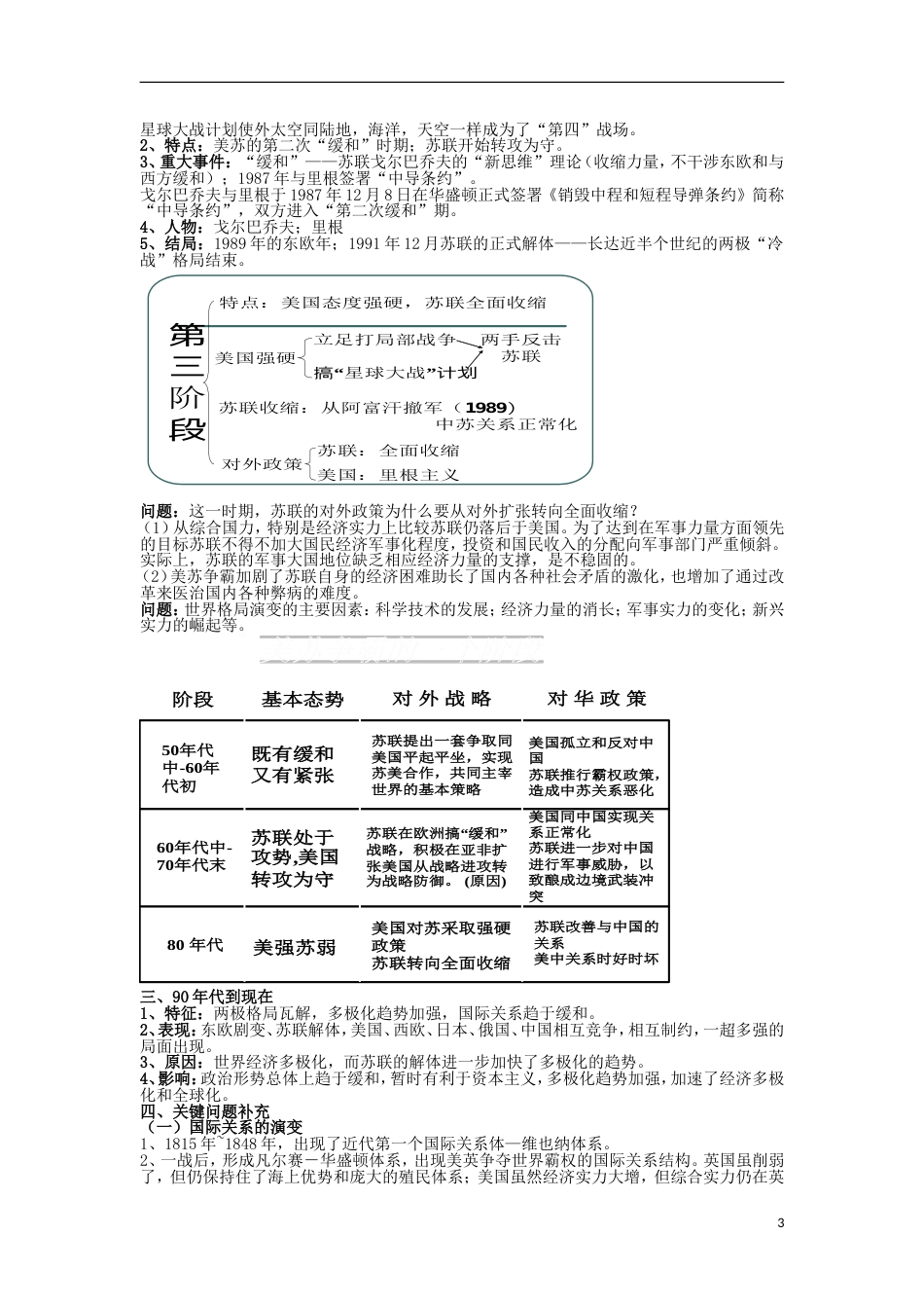 高中历史第四单元雅尔塔体制下的“冷战”与和平第17课缓和与对抗的交替教案岳麓版选修_第3页