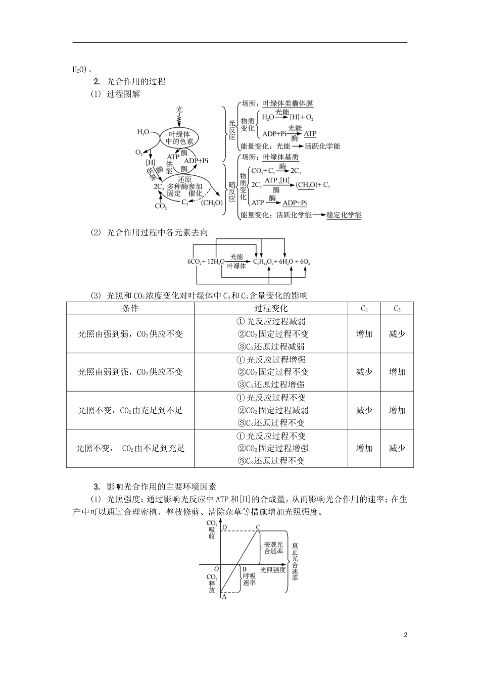 高中生物第六讲细胞代谢二学案苏教必修_第2页