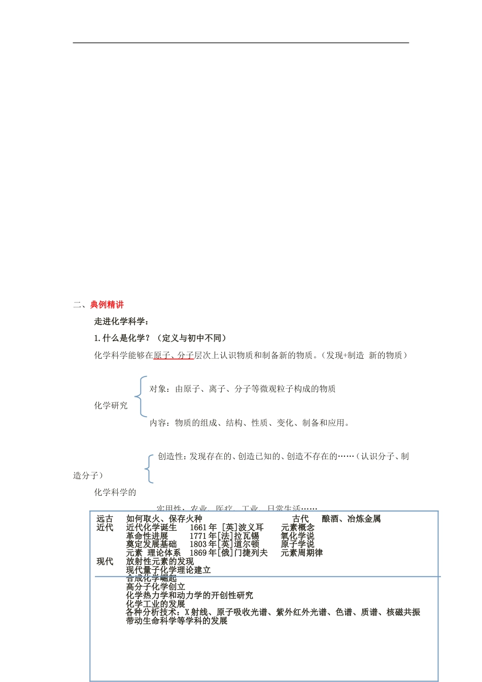 高中化学第一章认识化学科学第节走进化学科学教学设计鲁科必修_第2页