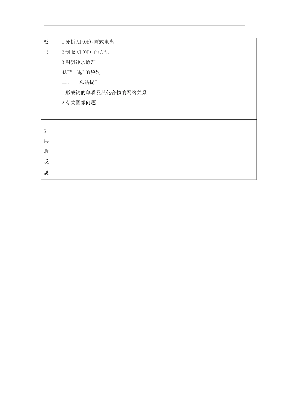 高中化学第三章金属及其化合物铝的重要化合物习题课教案新人教必修_第3页