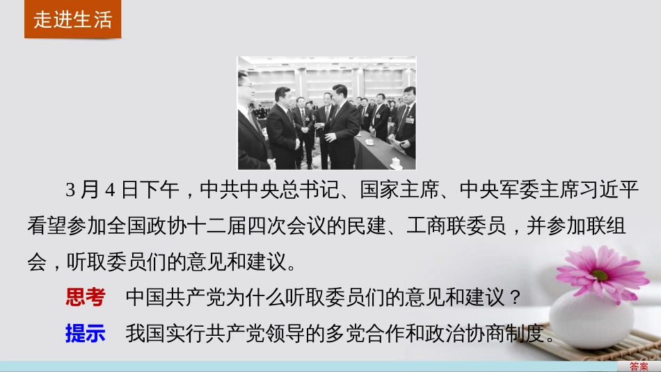 高中政治 6.3 共产党领导的多党合作和政治协商制度 中国特色社会主义政党制度课件 新人教版必修_第2页