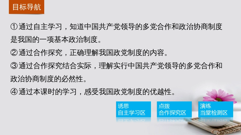 高中政治 6.3 共产党领导的多党合作和政治协商制度 中国特色社会主义政党制度课件 新人教版必修_第3页