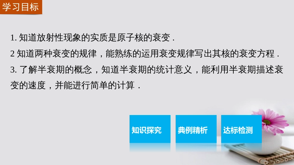 高中物理 19.2 放射性元素的衰变课件 新人教版选修35_第2页