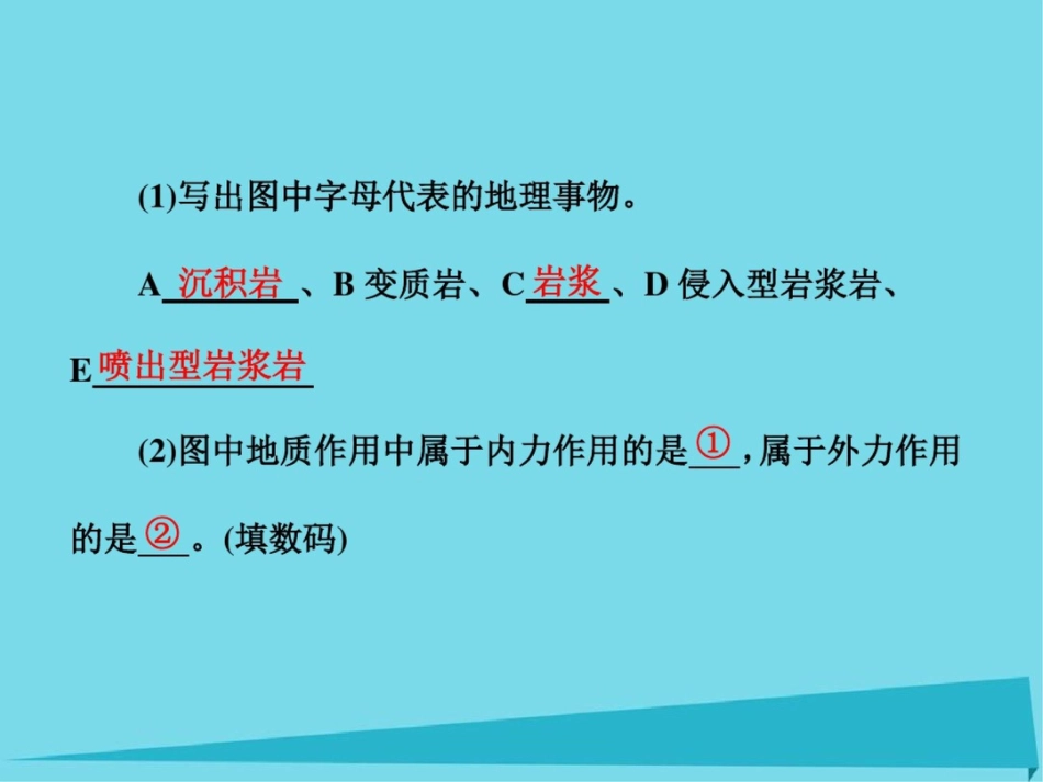 2017高三地理复习第一部分第四章地表形态的塑造第一讲营造地表形态的力量课件_第3页