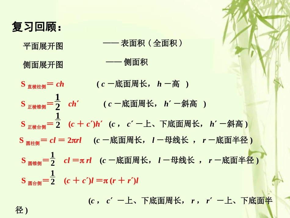 高中数学 第一章 立体几何初步 1.3.2 空间几何体的体积课件 苏教版必修_第2页