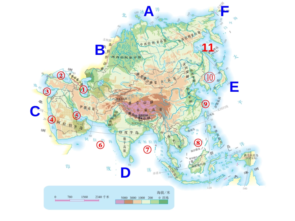 高中世界地理课件亚洲_第3页