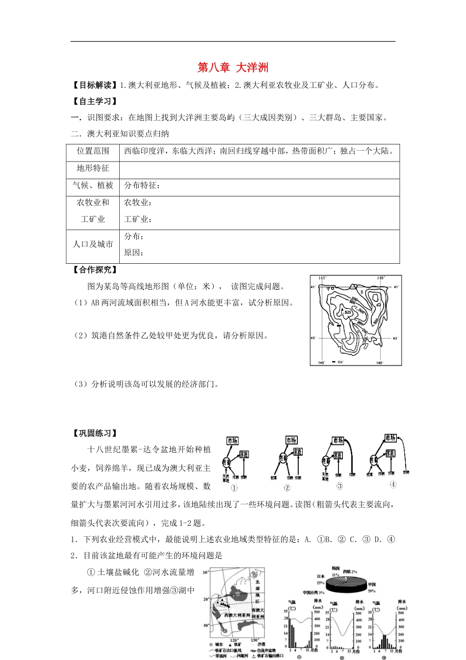 高中地理大洋洲学案_第1页